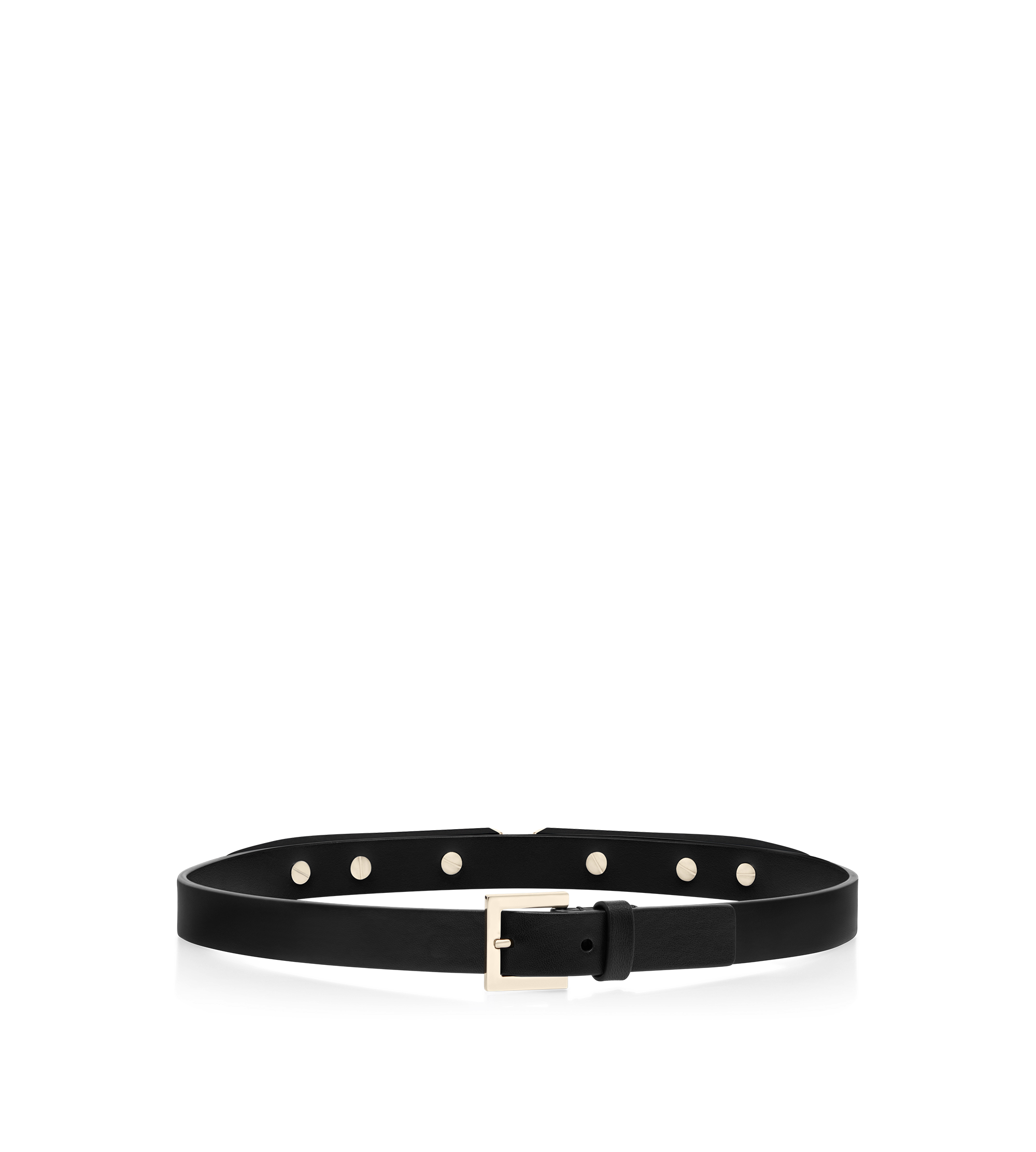 NAPPA LEATHER AND PLEXIGLASS DECO BELT