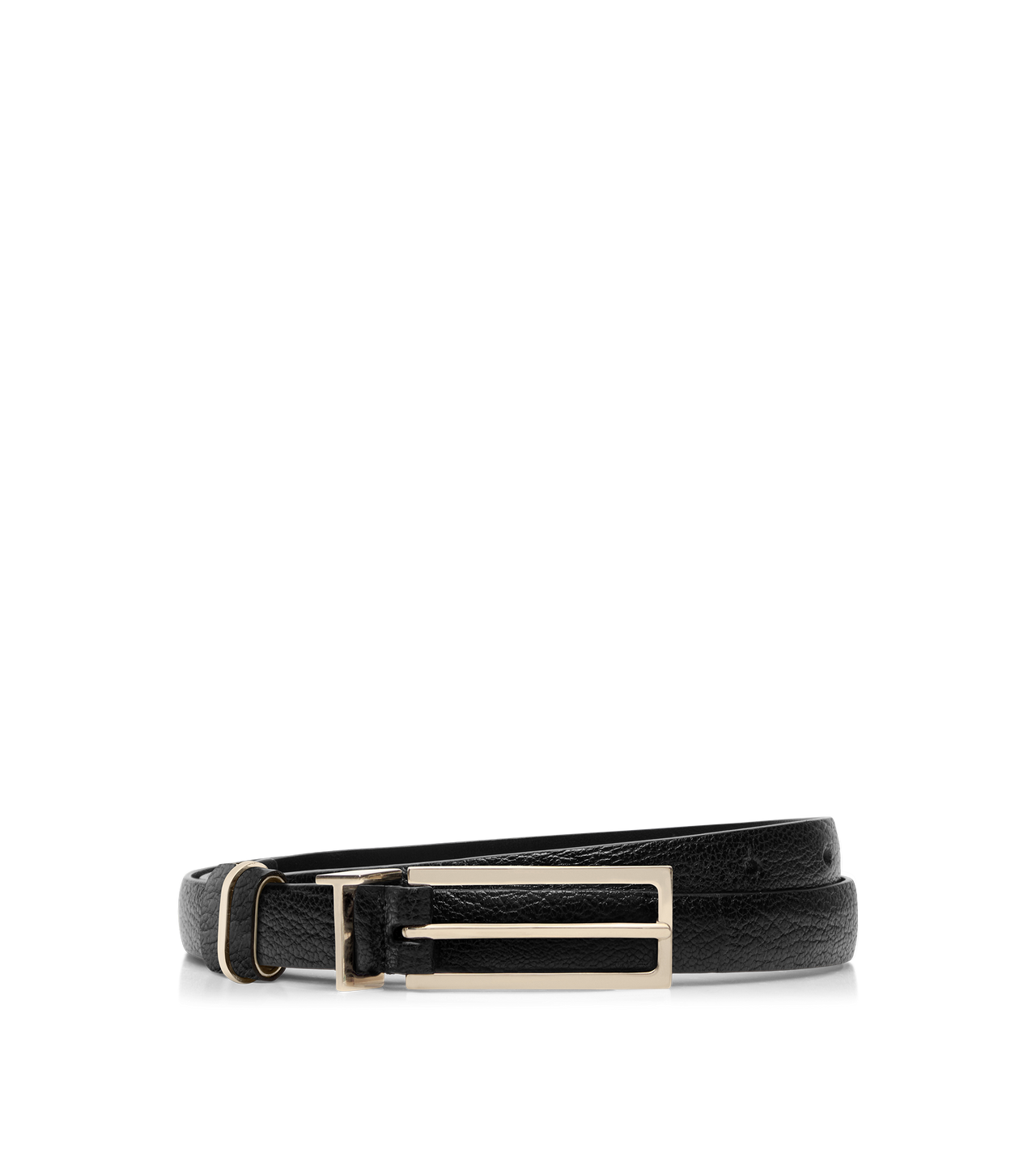 SUPPLE GRAIN LEATHER T LOOP BELT image number 0