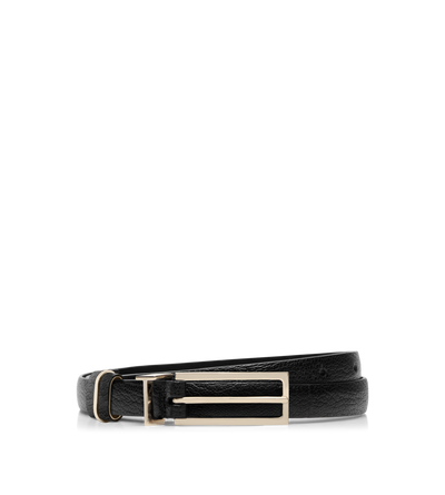 SUPPLE GRAIN LEATHER T LOOP BELT image number 0