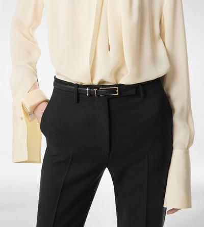 SUPPLE GRAIN LEATHER T LOOP BELT image number 2