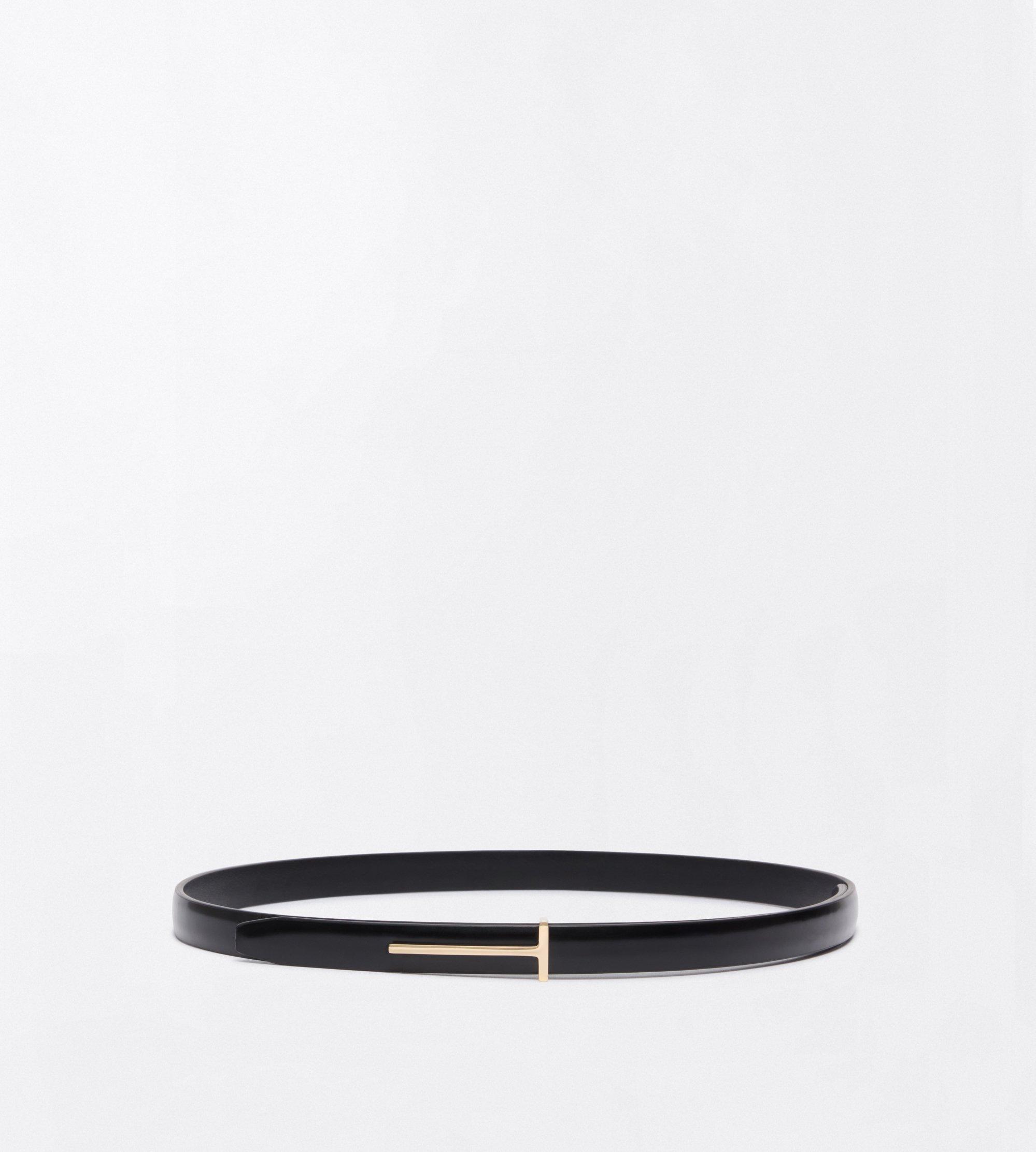 CEINTURE SLIM T EN CUIR SPAZZOLATO