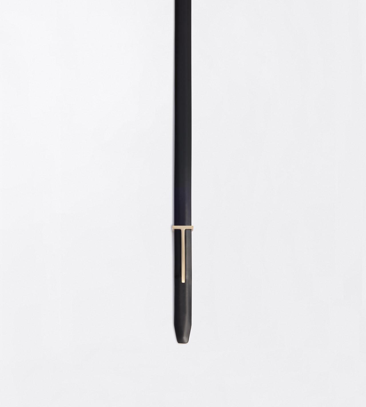 TOM FORD LEATHER BLACK CEINTURE SLIM T EN CUIR SPAZZOLATO