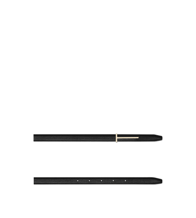 SUPPLE GRAIN LEATHER SLIM T BELT image number 1