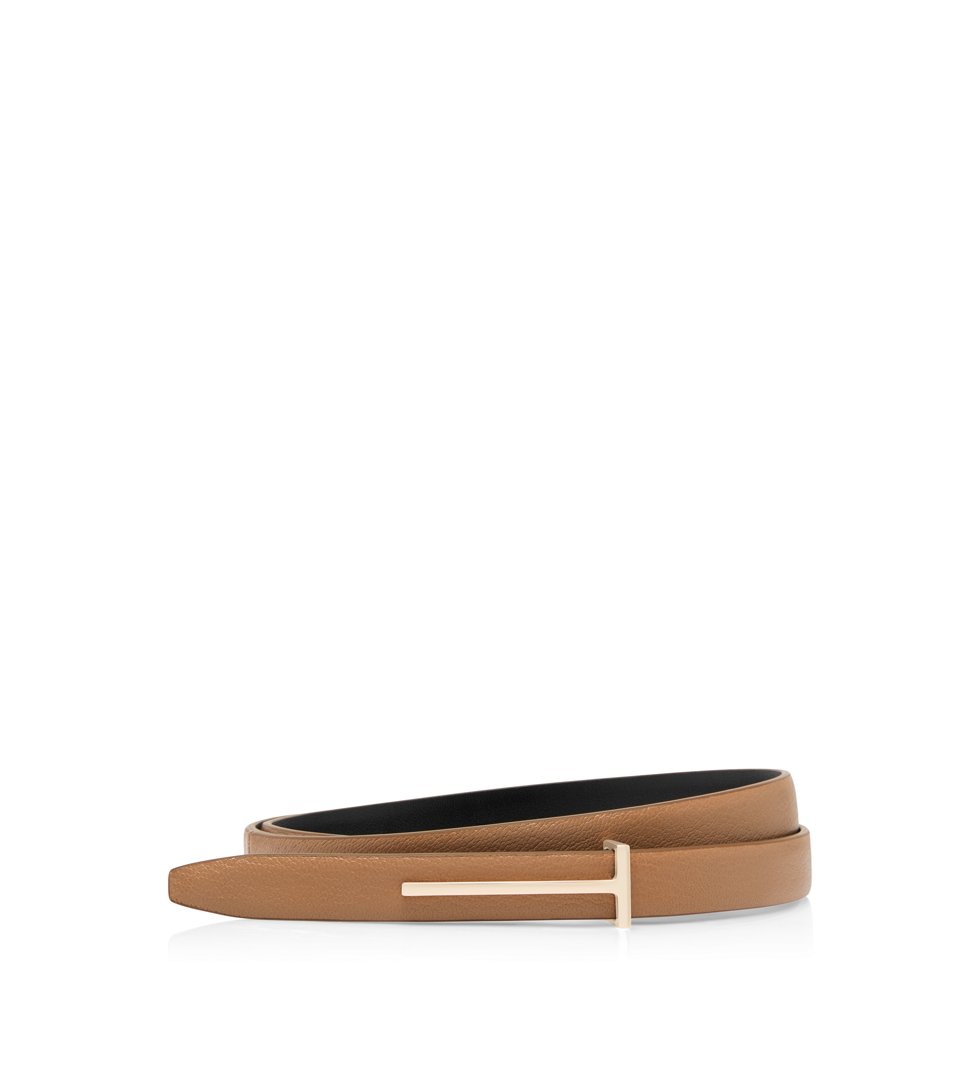 CEINTURE SLIM T EN CUIR FLEUR SOUPLE