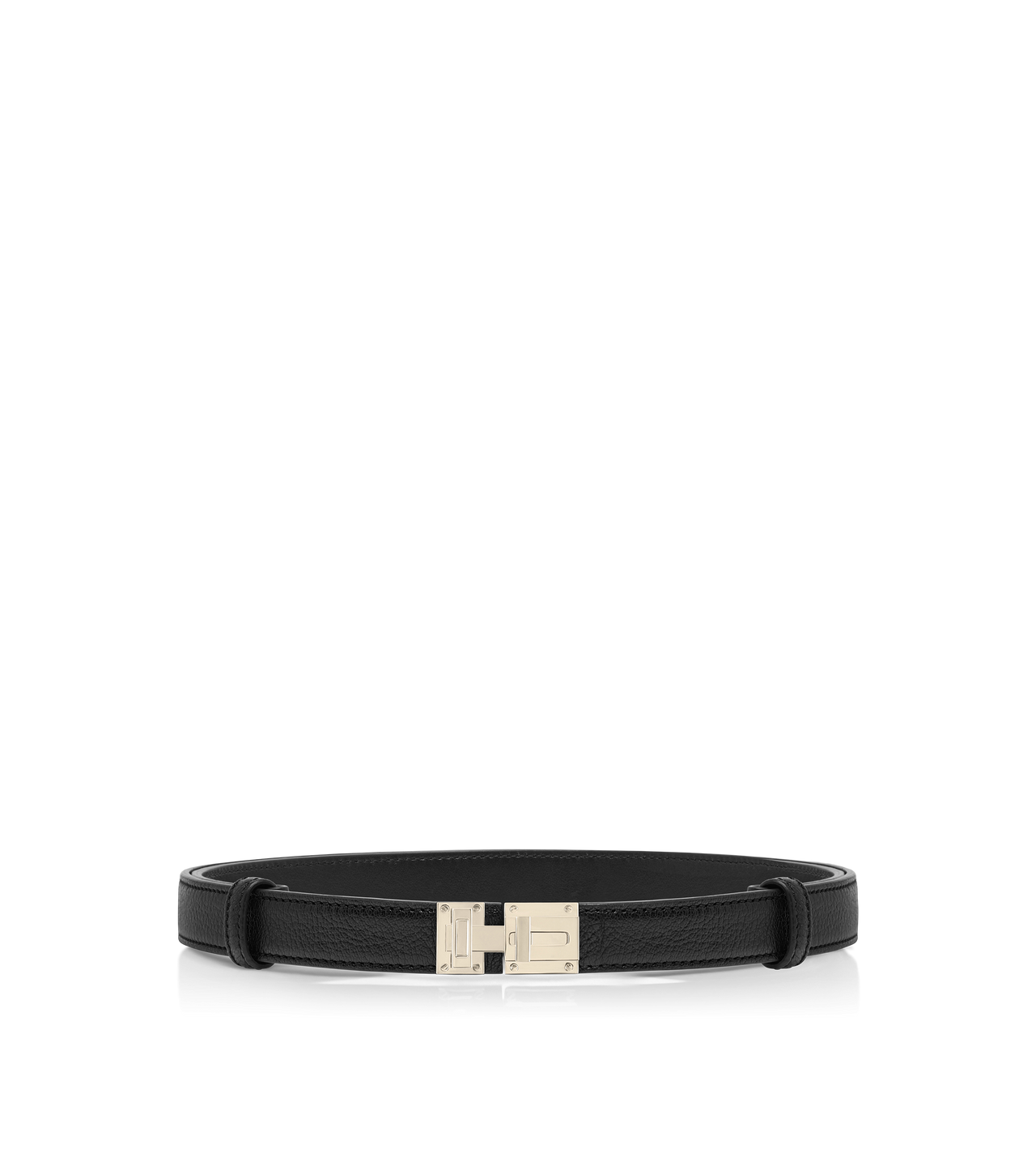 SUPPLE GRAIN LEATHER T LATCH BELT image number 0