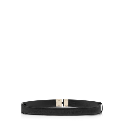 SUPPLE GRAIN LEATHER T LATCH BELT image number 1