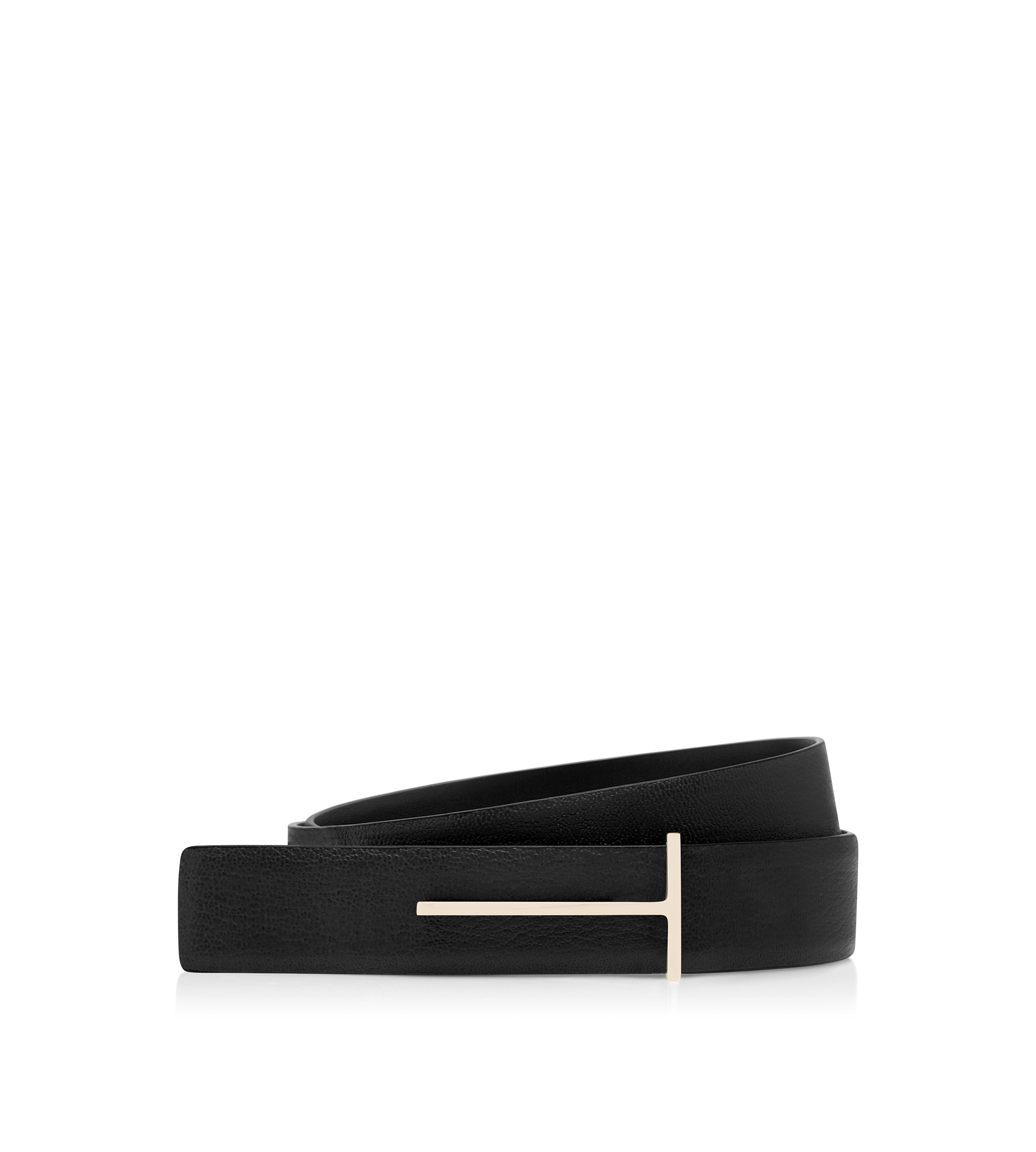 SUPPLE GRAIN LEATHER SLIM T BELT