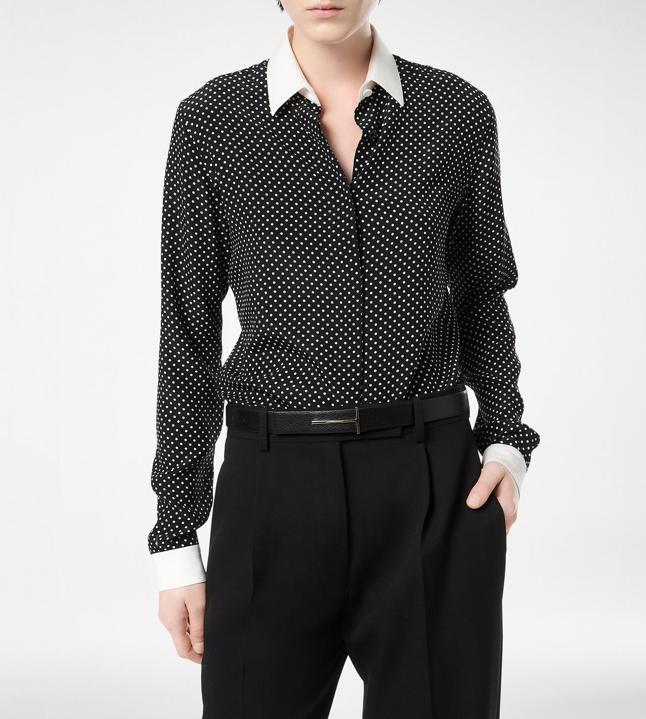 TOM FORD  BLACK SUPPLE GRAIN LEATHER SLIM T BELT