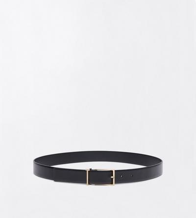 TOM FORD LEATHER BLACK LEATHER T LOOP BELT