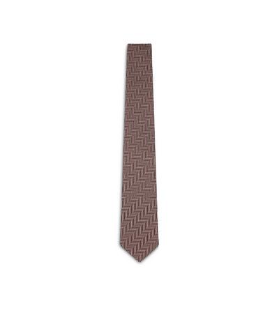 HERRINGBONE JACQUARD TIE