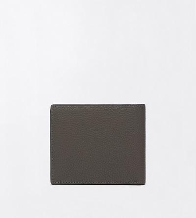 TOM FORD LEATHER SMOKE GREY GRAIN LEATHER CLASSIC BIFOLD WALLET&nbsp;