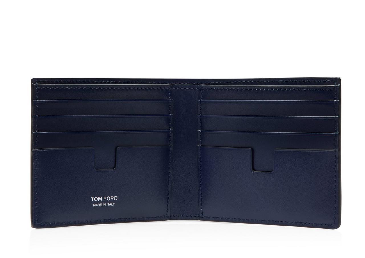 GLOSSY PRINTED CROC BIFOLD WALLET image number 1