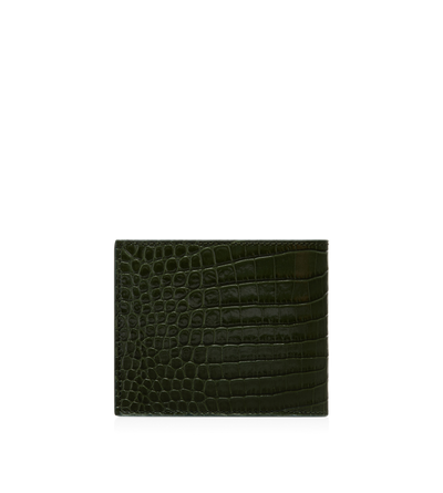 PRINTED CROC BIFOLD WALLET image number 2