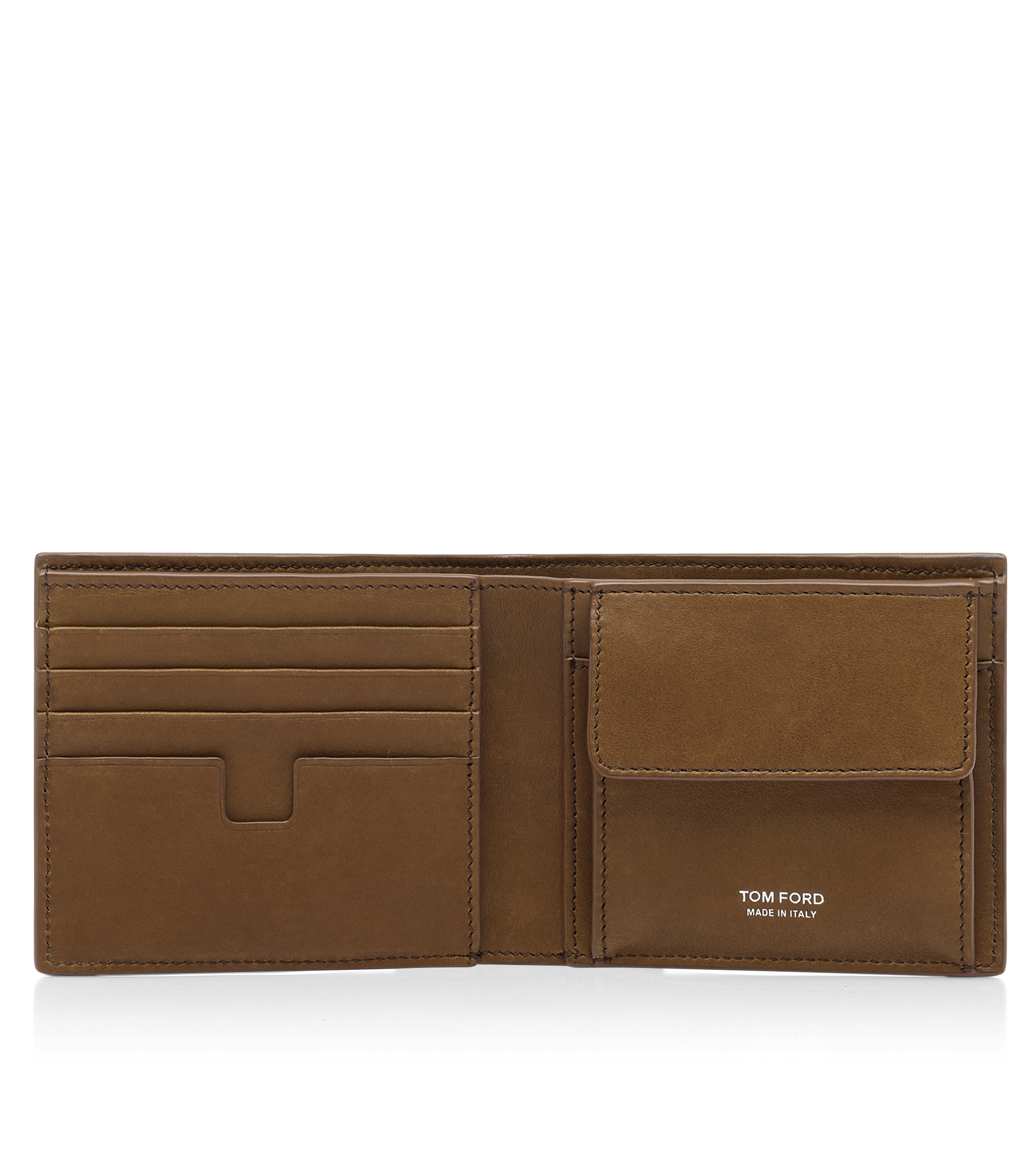 NUBUCK T LINE CLASSIC BIFOLD WALLET