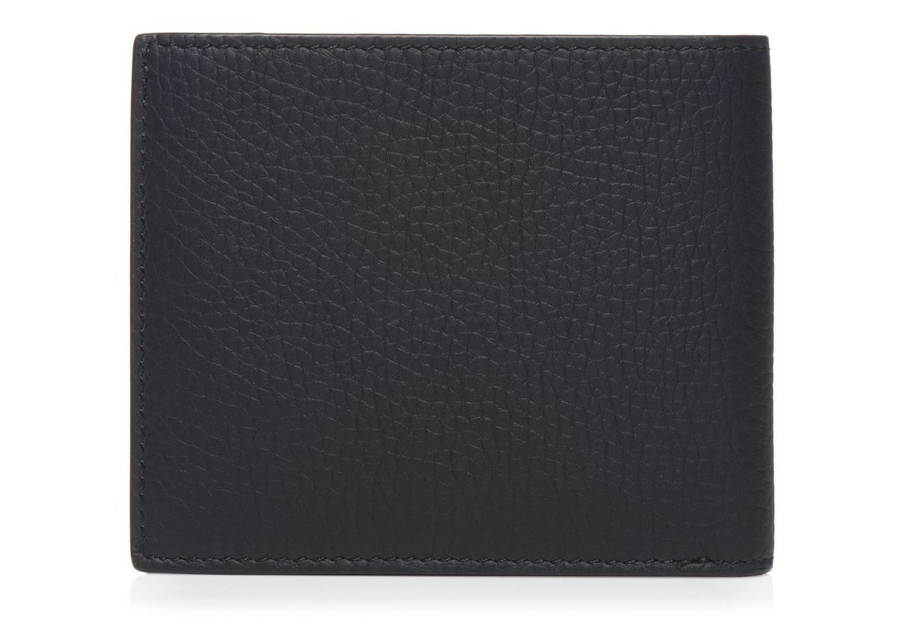 BI-FOLD WALLET IN GRAINED CALFSKIN - NAVY BLUE