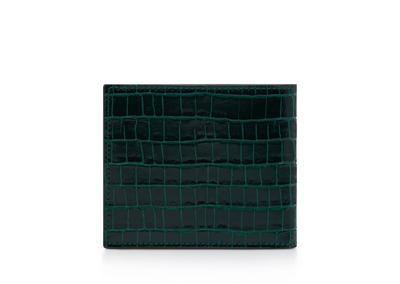 GLOSSY PRINTED CROC CLASSIC BIFOLD WALLET image number 2