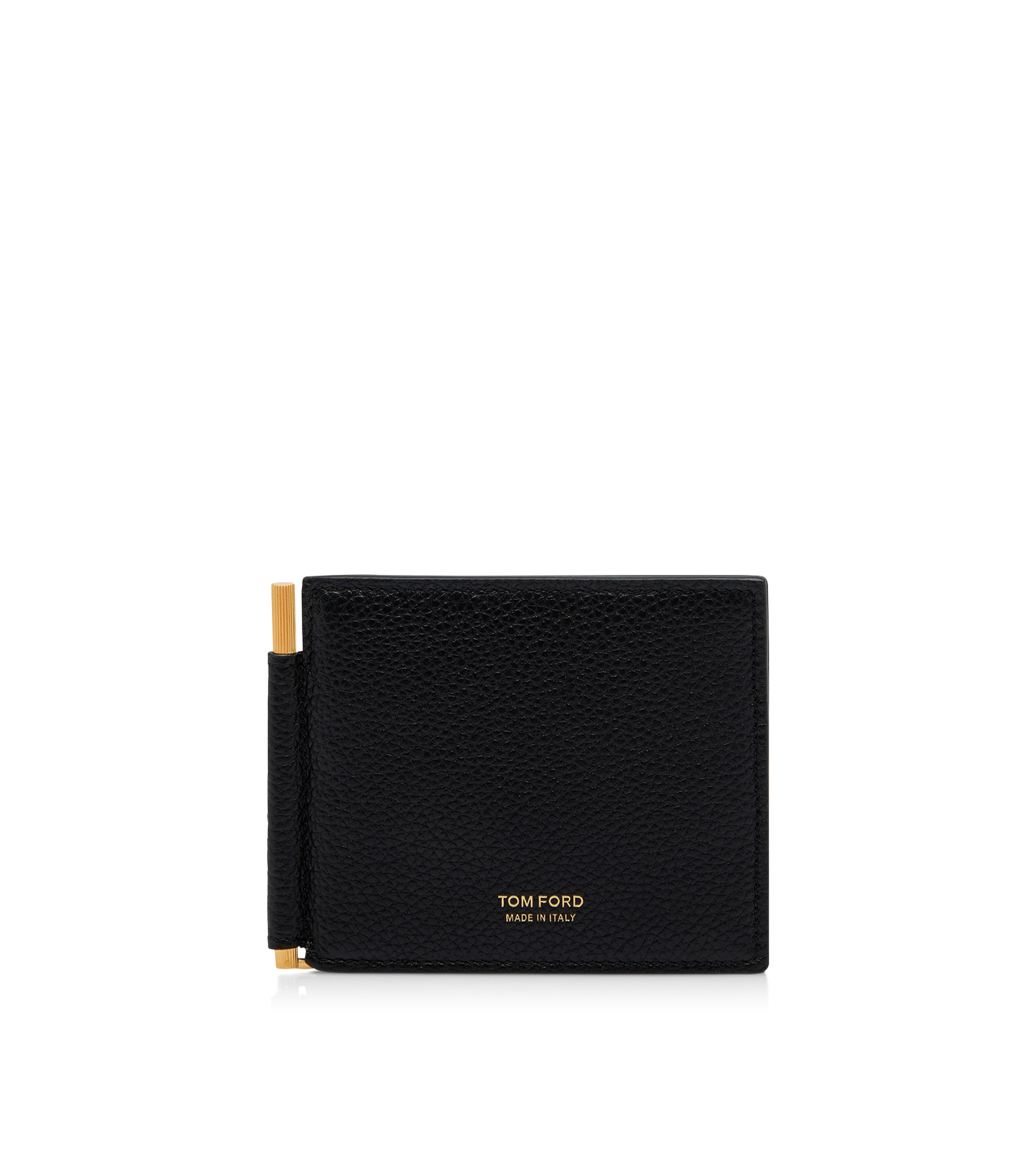 Shop TOM FORD Grained Leather Card Holder Money Clip