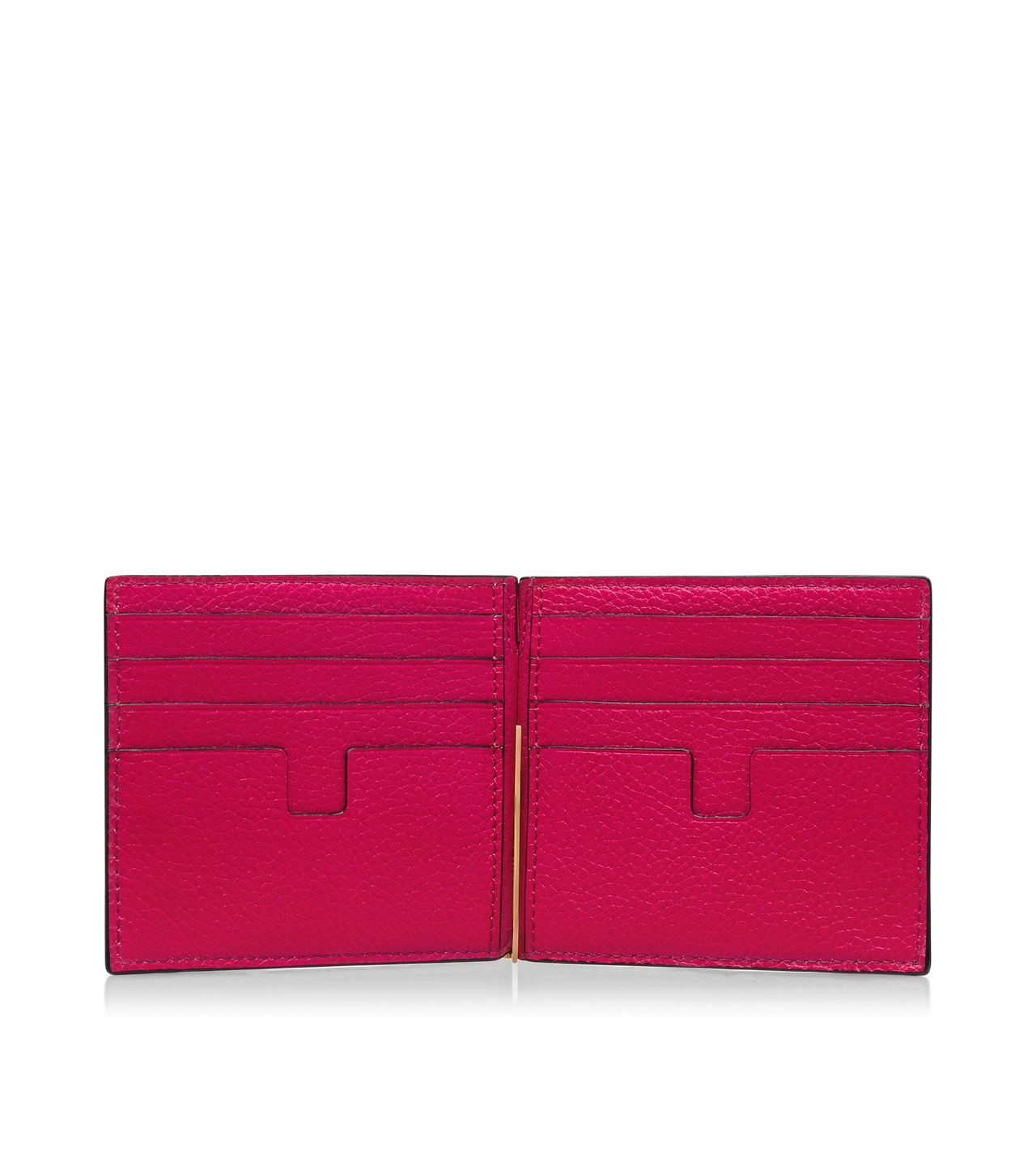 GRAINED LEATHER MONEY CLIP WALLET image number 2