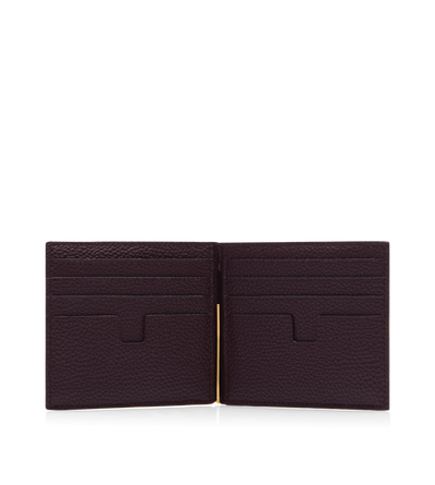 GRAINED LEATHER MONEY CLIP WALLET image number 2