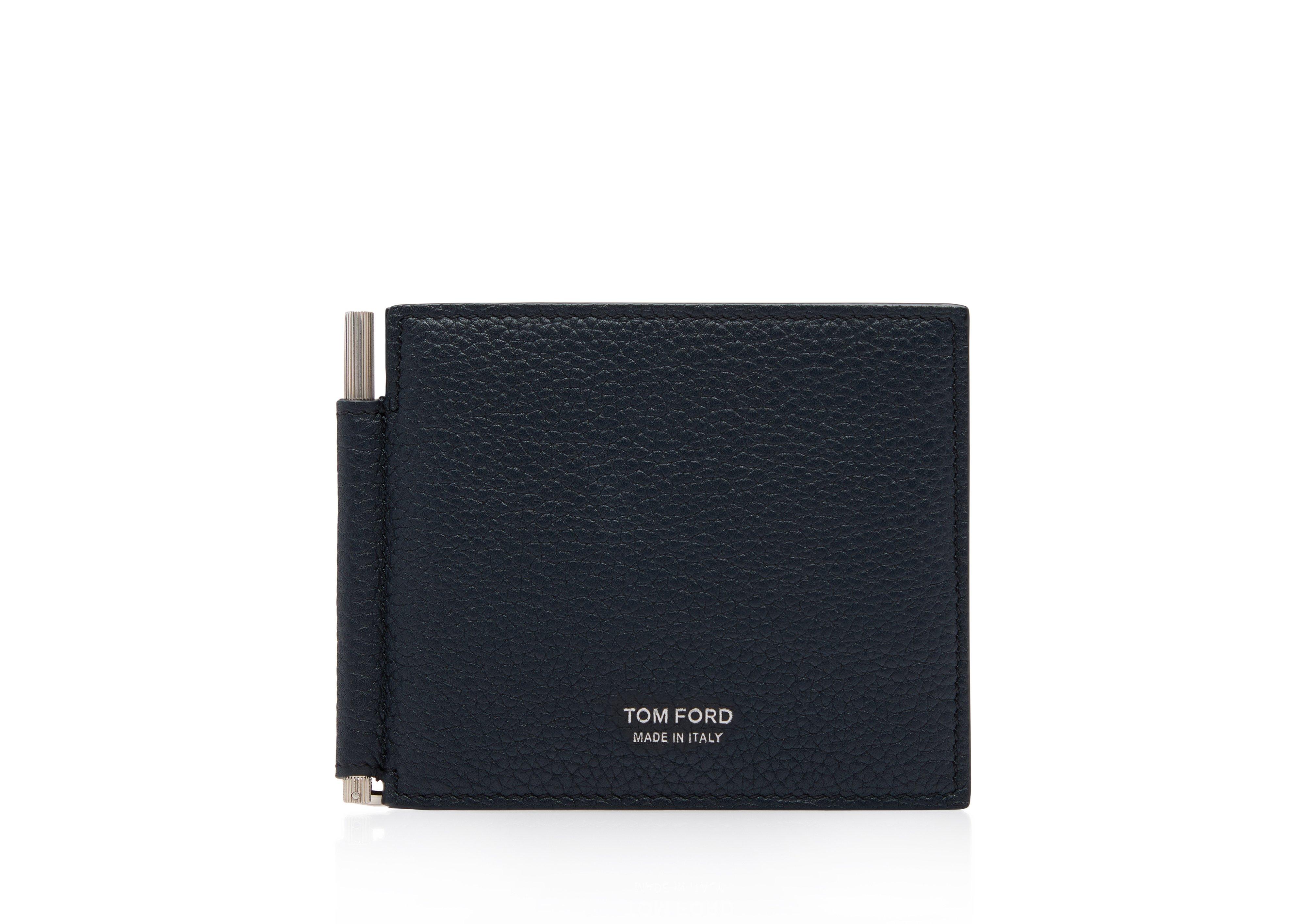 Tom Ford Black T Line Money Clip Wallet