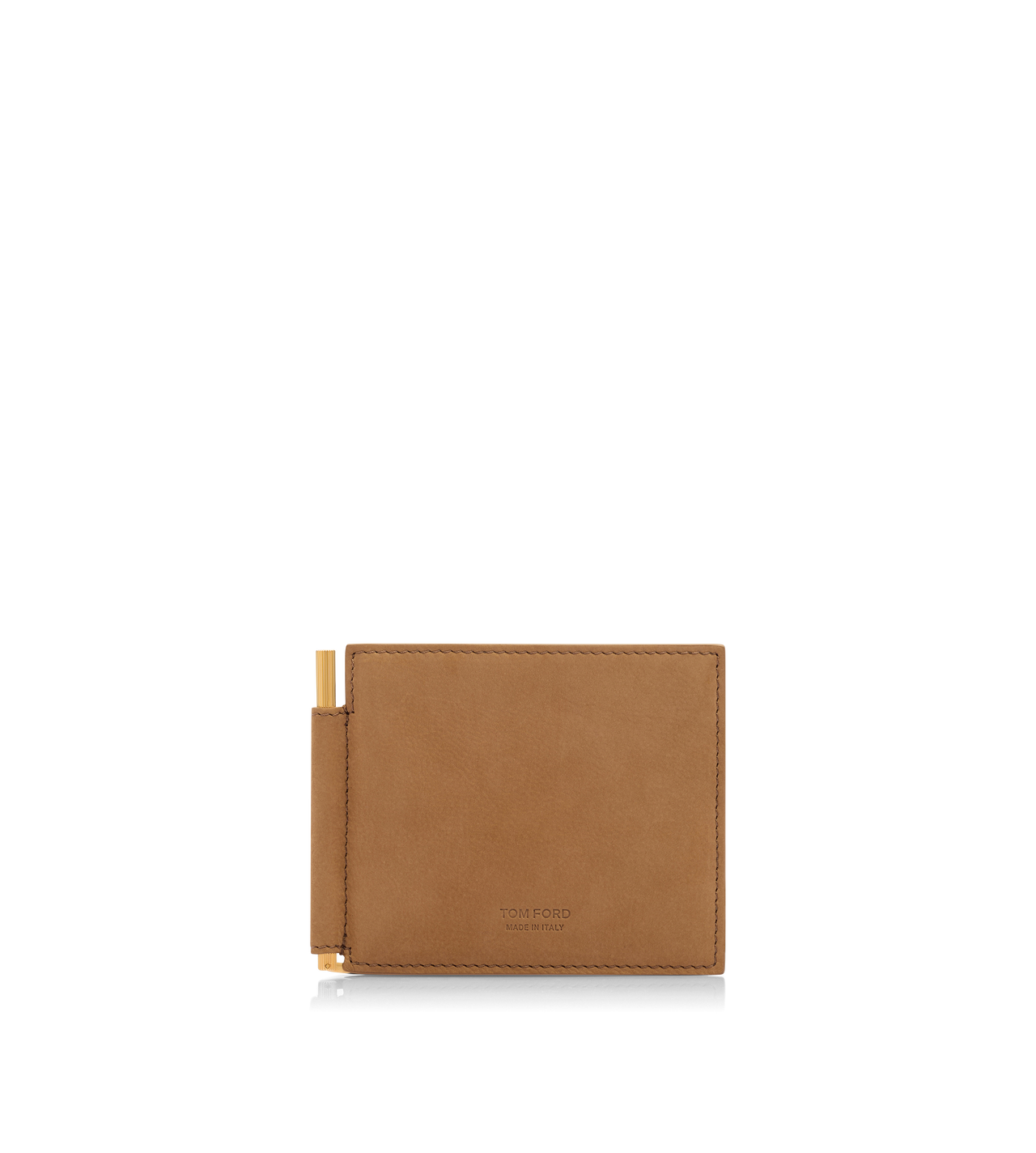 NUBUCK MONEY CLIP WALLET image number 0