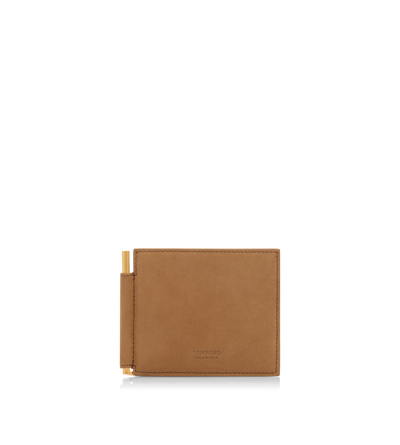 NUBUCK MONEY CLIP WALLET image number 0