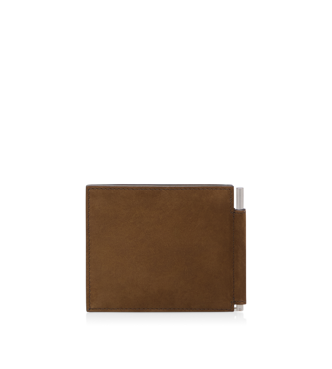 NUBUCK T LINE MONEY CLIP WALLET image number 2