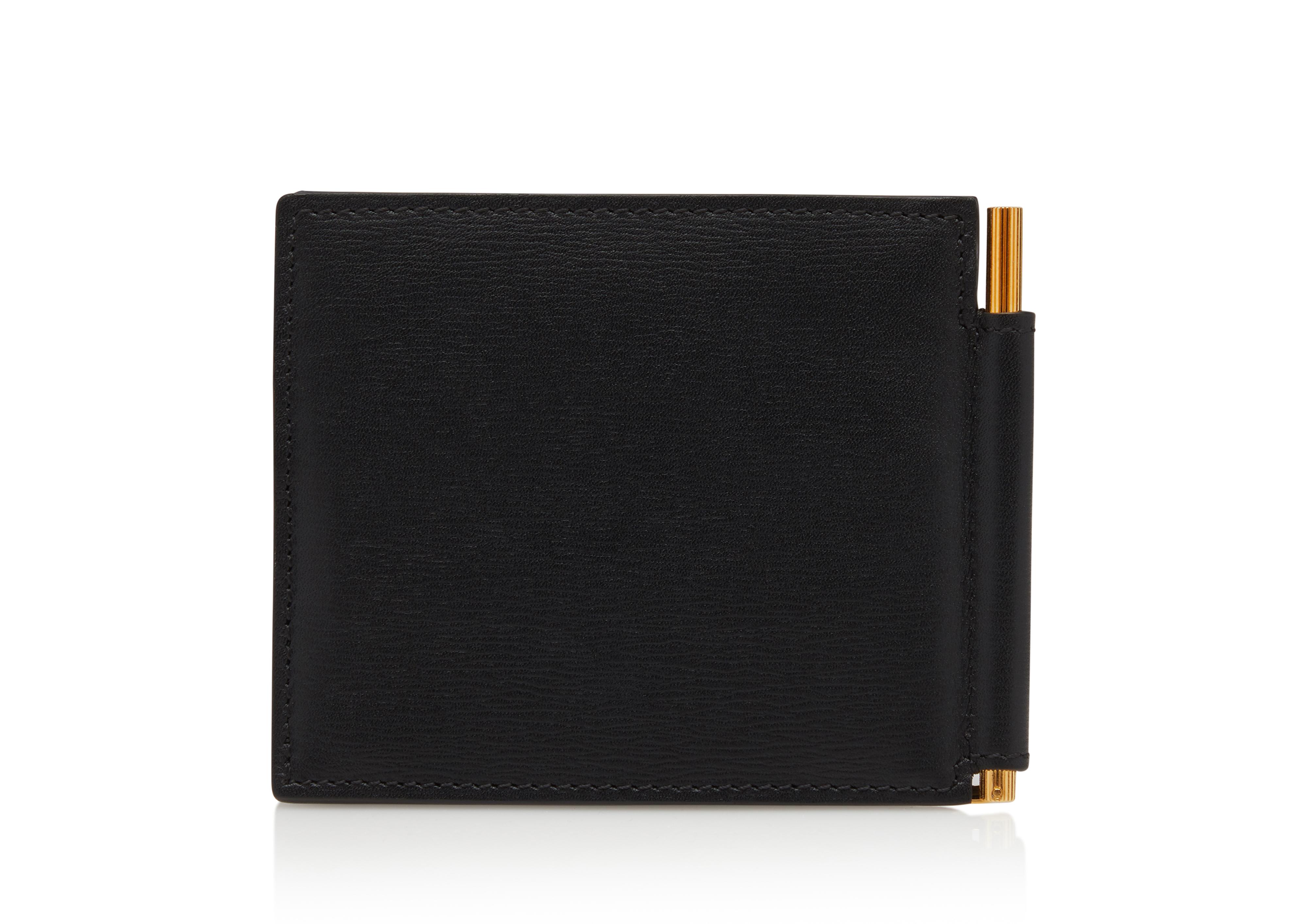 Tom Ford Black T Line Money Clip Wallet