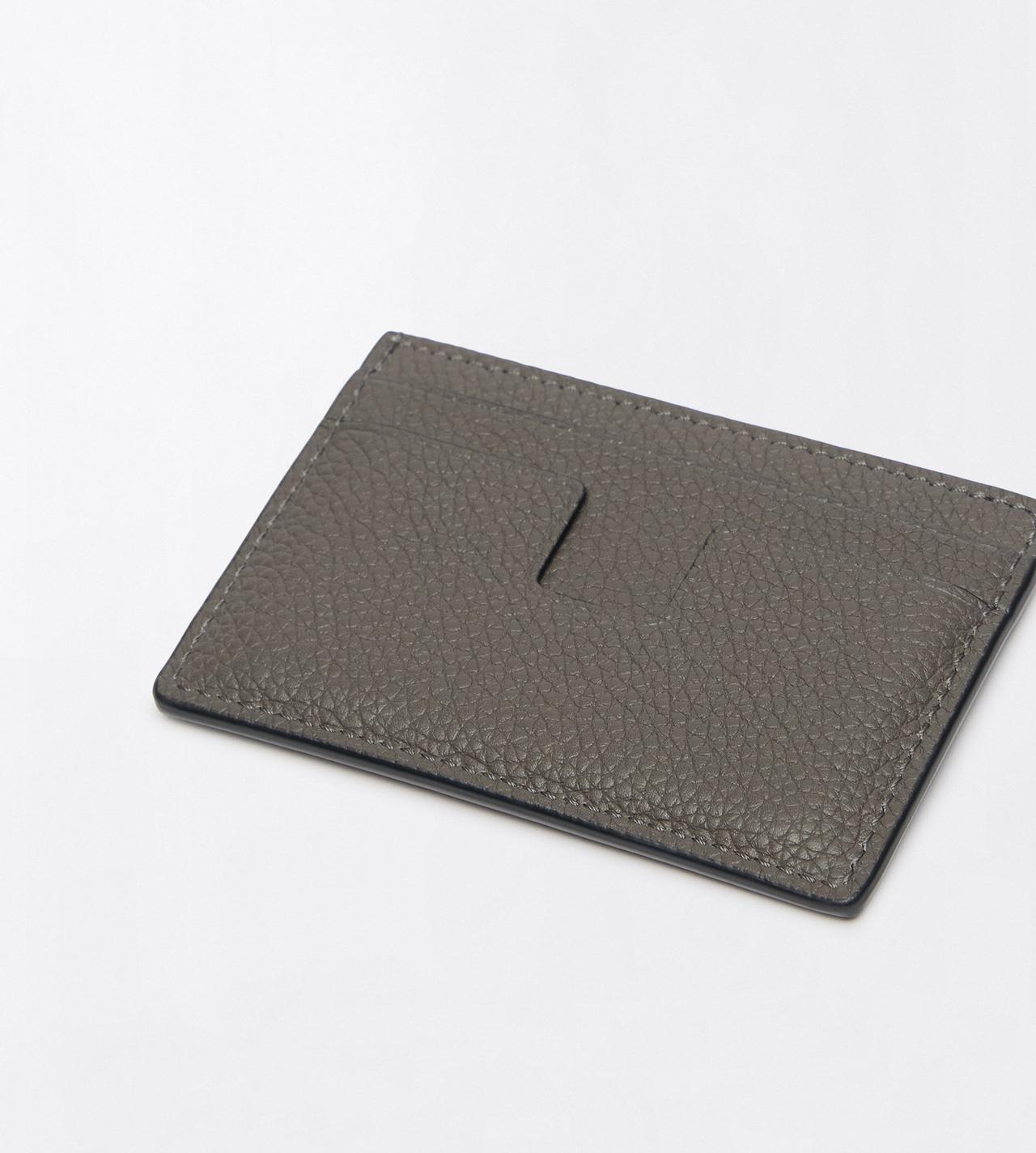 TOM FORD LEATHER SMOKE GREY GRAIN LEATHER CLASSIC CARDHOLDER&nbsp;
