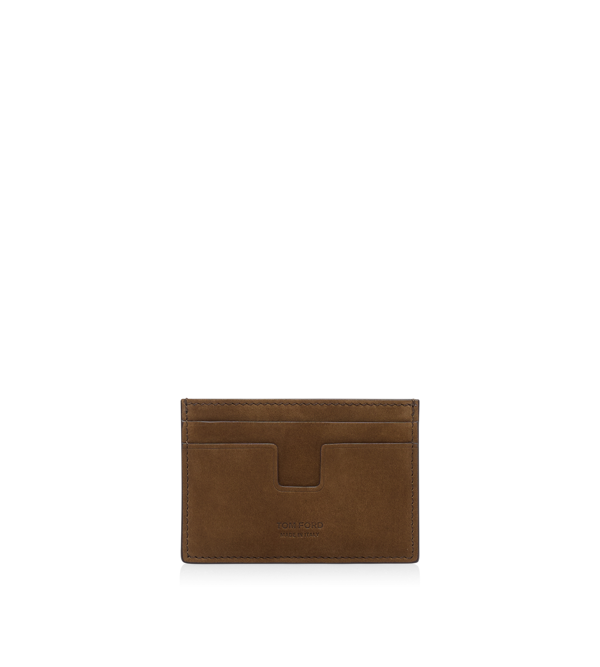 NUBUCK T LINE CLASSIC CARD HOLDER