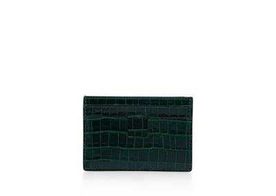 GLOSSY PRINTED CROC CLASSIC CARDHOLDER image number 1