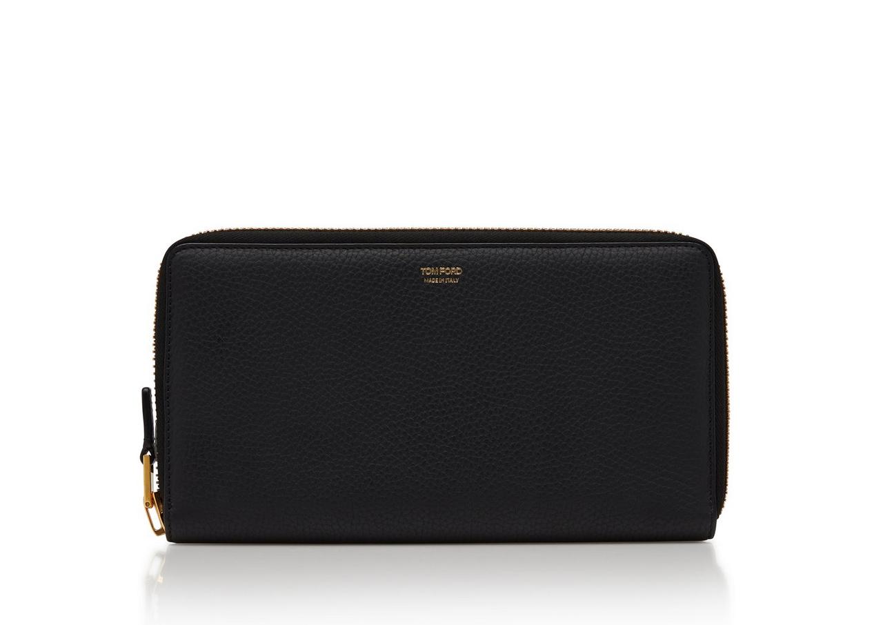 TOM FORD: Black Zip Card Holder