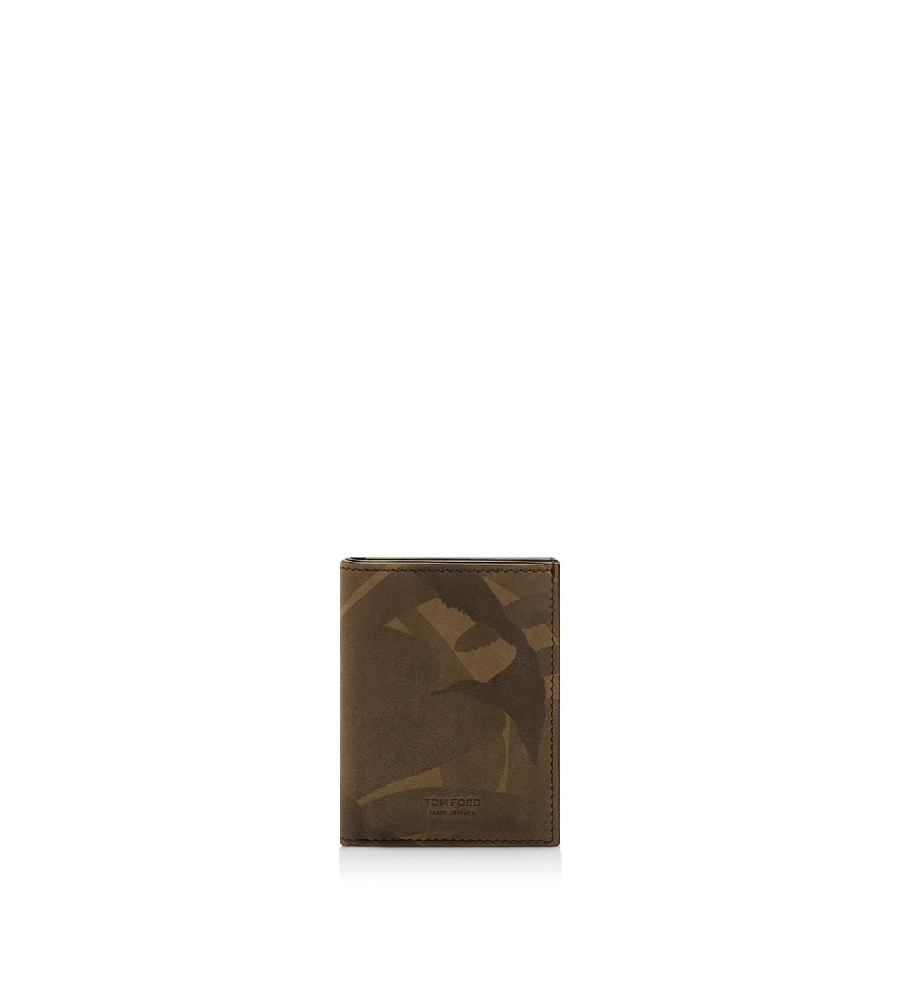 CAMO NUBUCK FOLDING CARDHOLDER image number 0