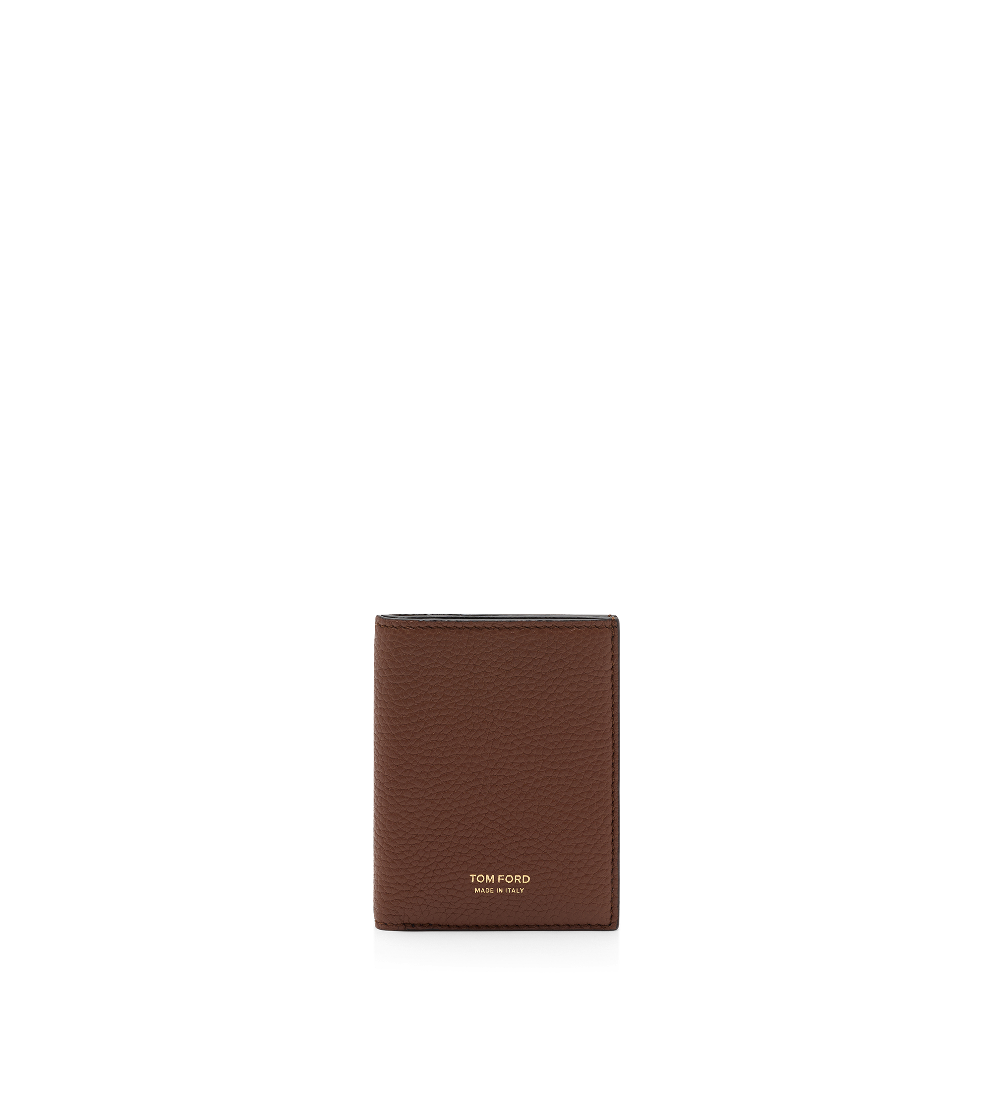 GRAIN LEATHER FOLDING CARDHOLDER&nbsp;