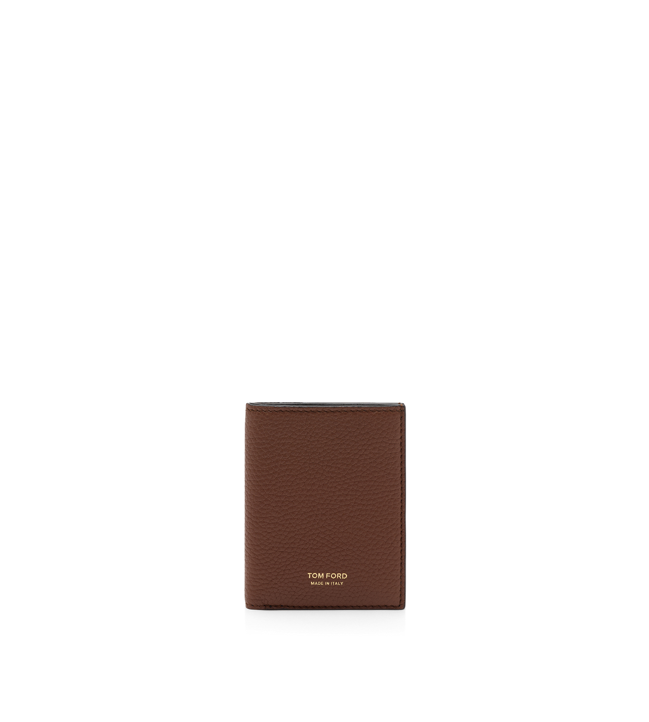 GRAIN LEATHER FOLDING CARDHOLDER image number 0