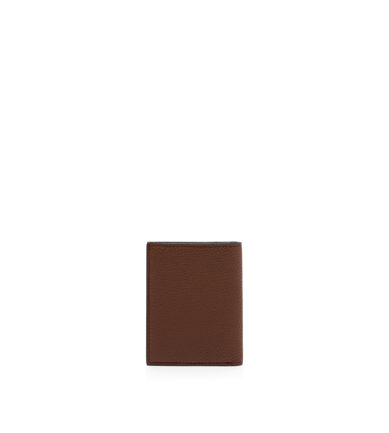 GRAIN LEATHER FOLDING CARDHOLDER image number 1