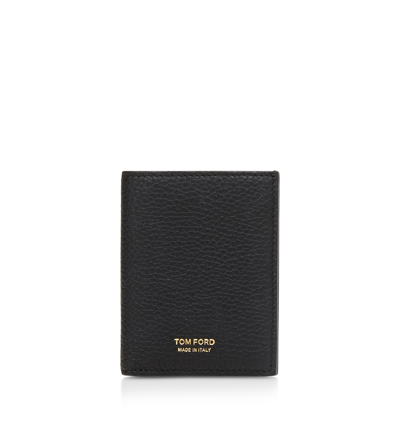 GRAIN LEATHER FOLDING CARDHOLDER image number 0