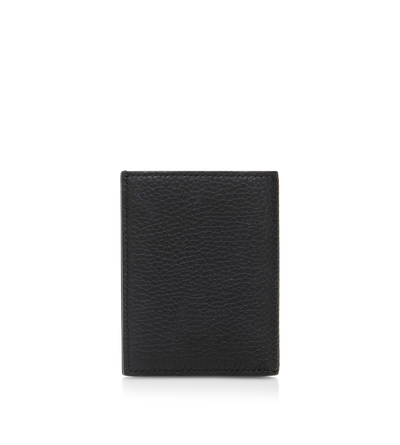 GRAIN LEATHER FOLDING CARDHOLDER image number 2