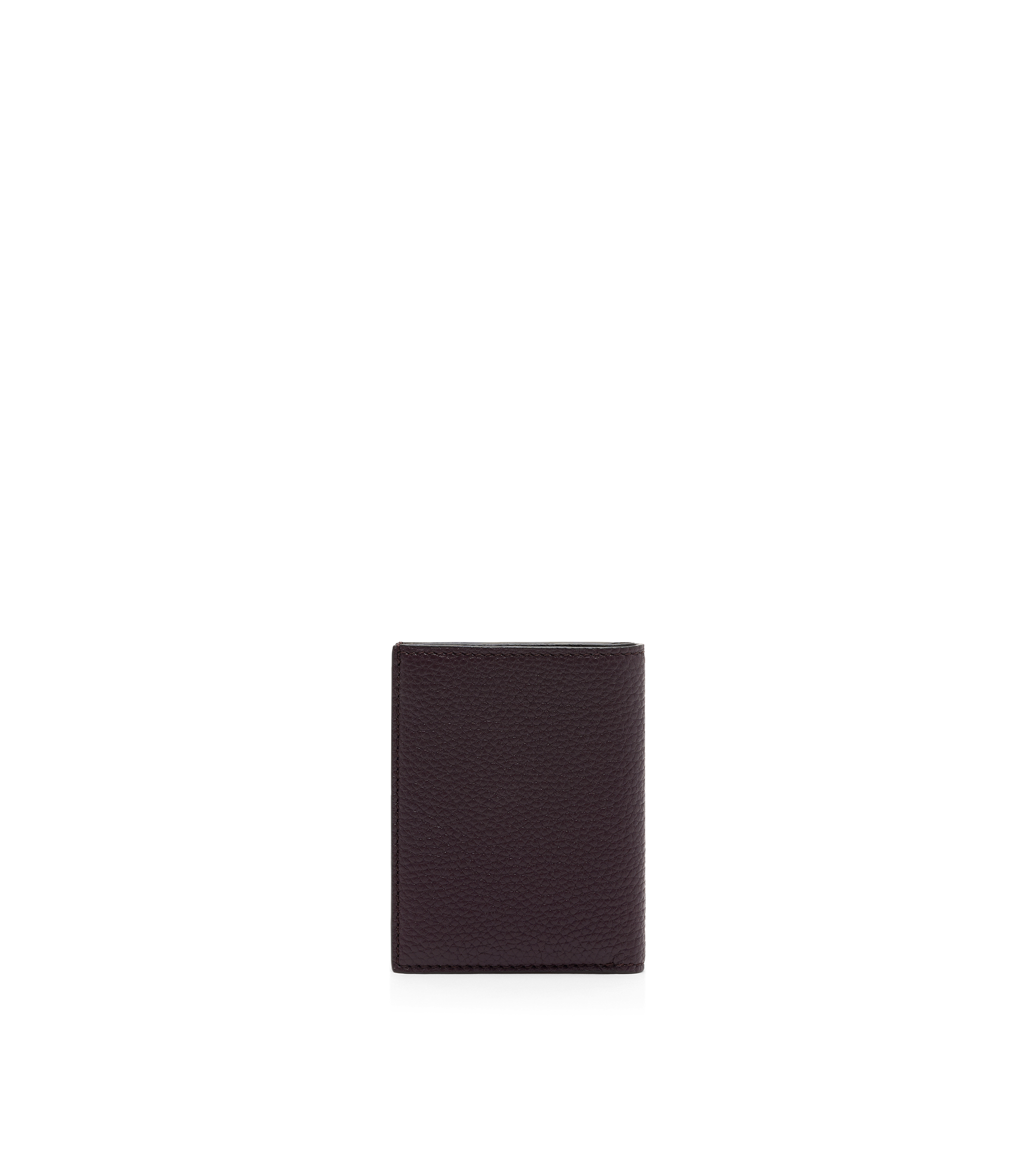 GRAIN LEATHER FOLDING CARDHOLDER