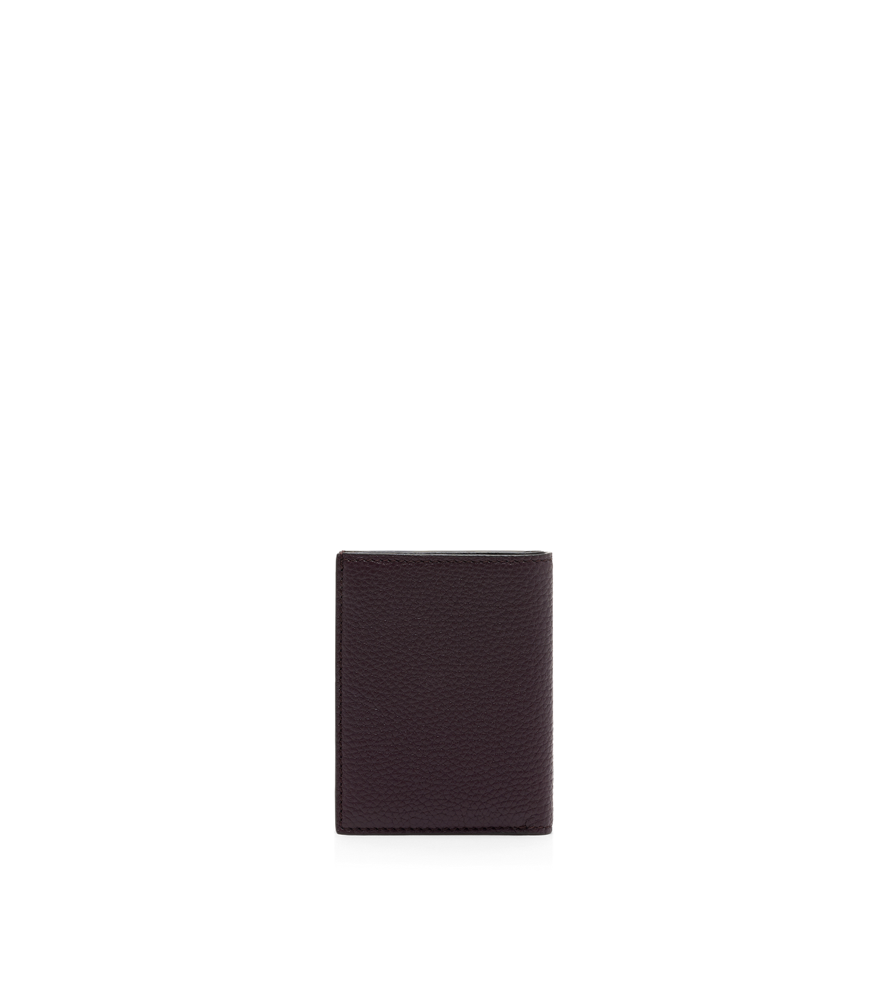 GRAIN LEATHER FOLDING CARDHOLDER image number 1