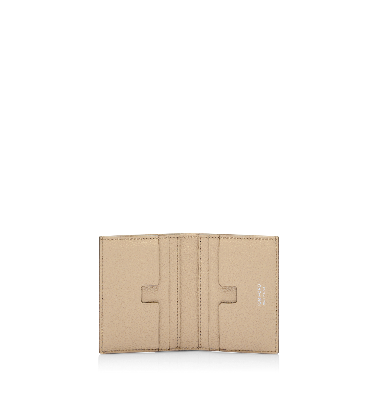 GRAIN LEATHER FOLDING CARDHOLDER image number 2