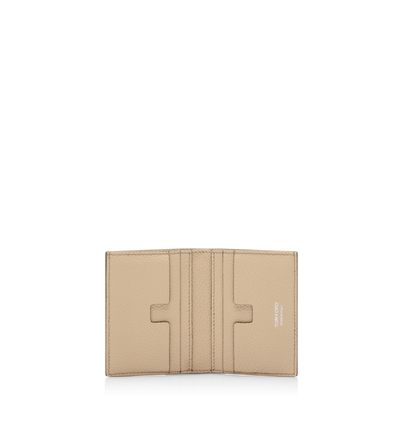 GRAIN LEATHER FOLDING CARDHOLDER image number 2