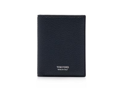 GRAIN LEATHER FOLDING CARDHOLDER image number 0