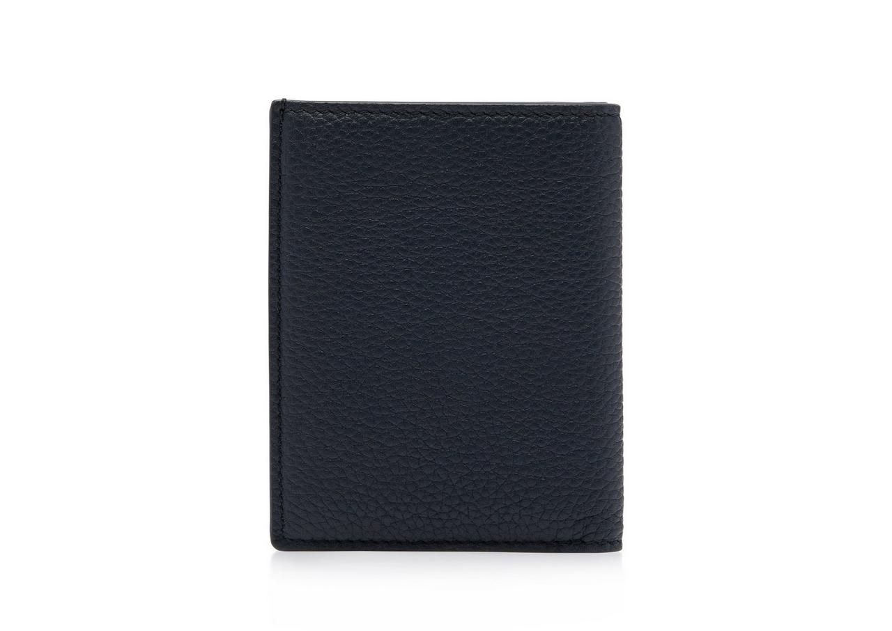 GRAIN LEATHER FOLDING CARDHOLDER image number 2