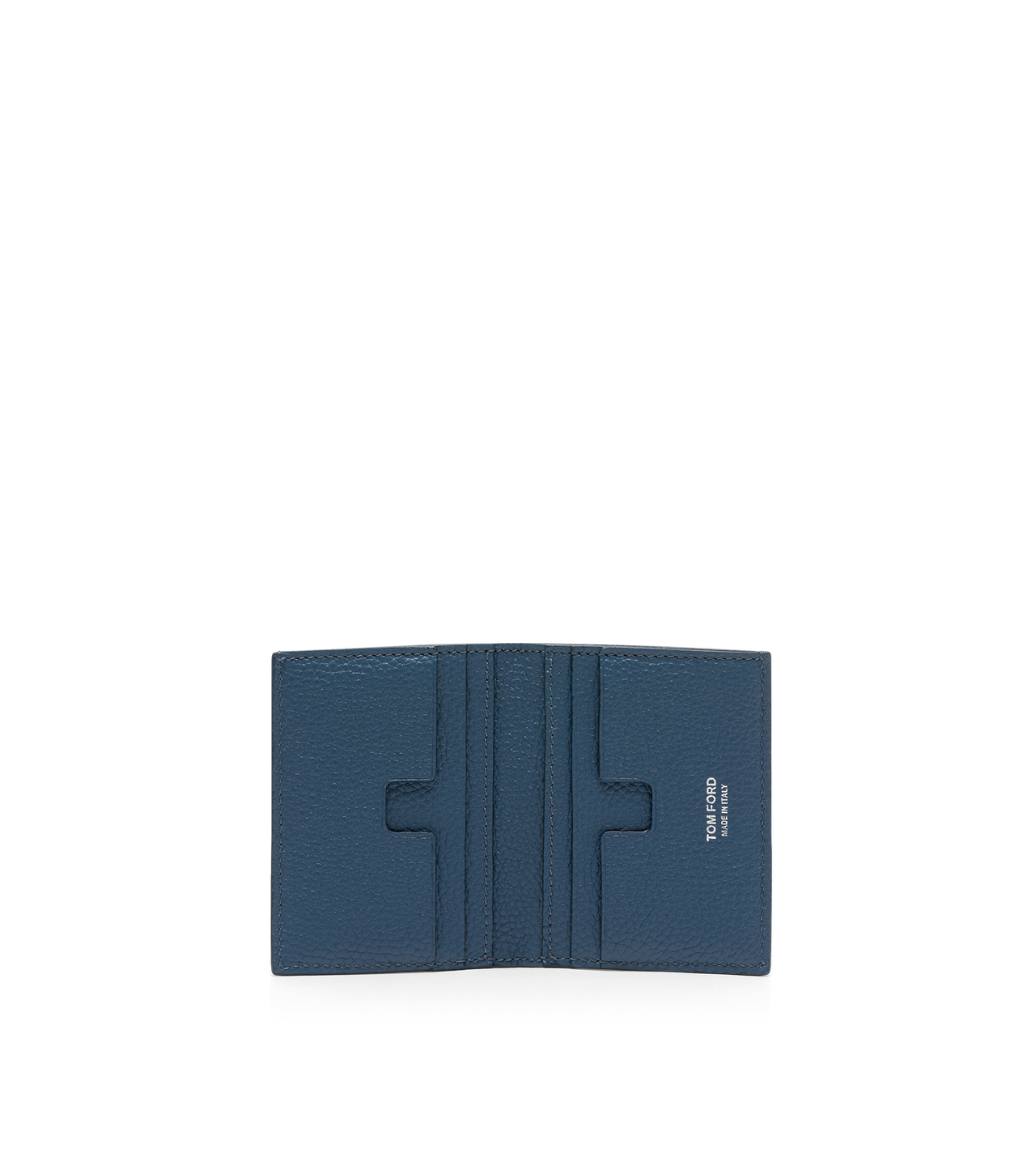 GRAIN LEATHER FOLDING CARDHOLDER image number 2