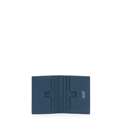 GRAIN LEATHER FOLDING CARDHOLDER image number 2