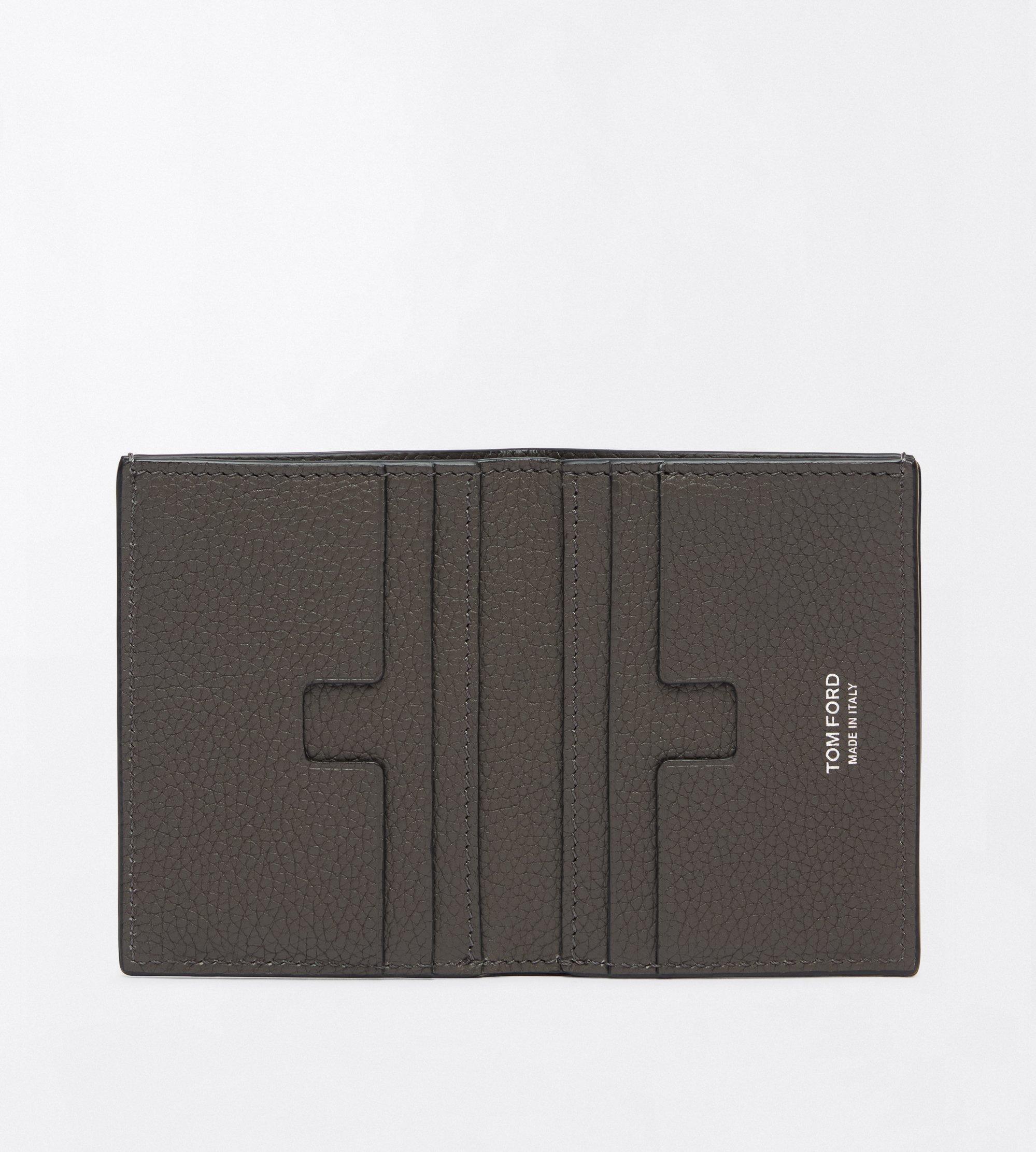 GRAIN LEATHER FOLDING CARDHOLDER | TOM FORD Fashion