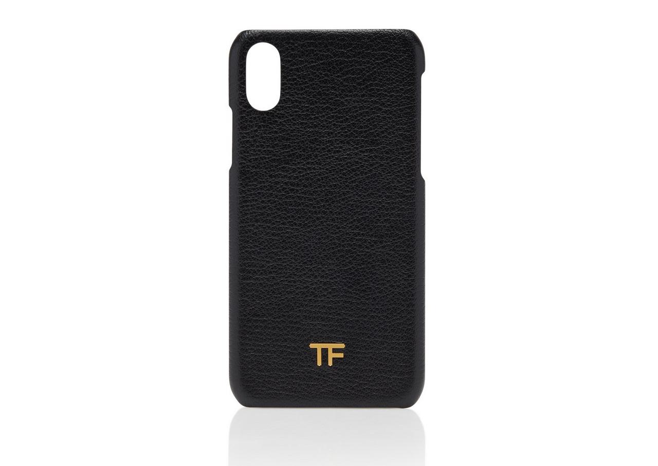 TOM FORD Logo-Print Leather iPhone 11 Pro Case with Lanyard for Men