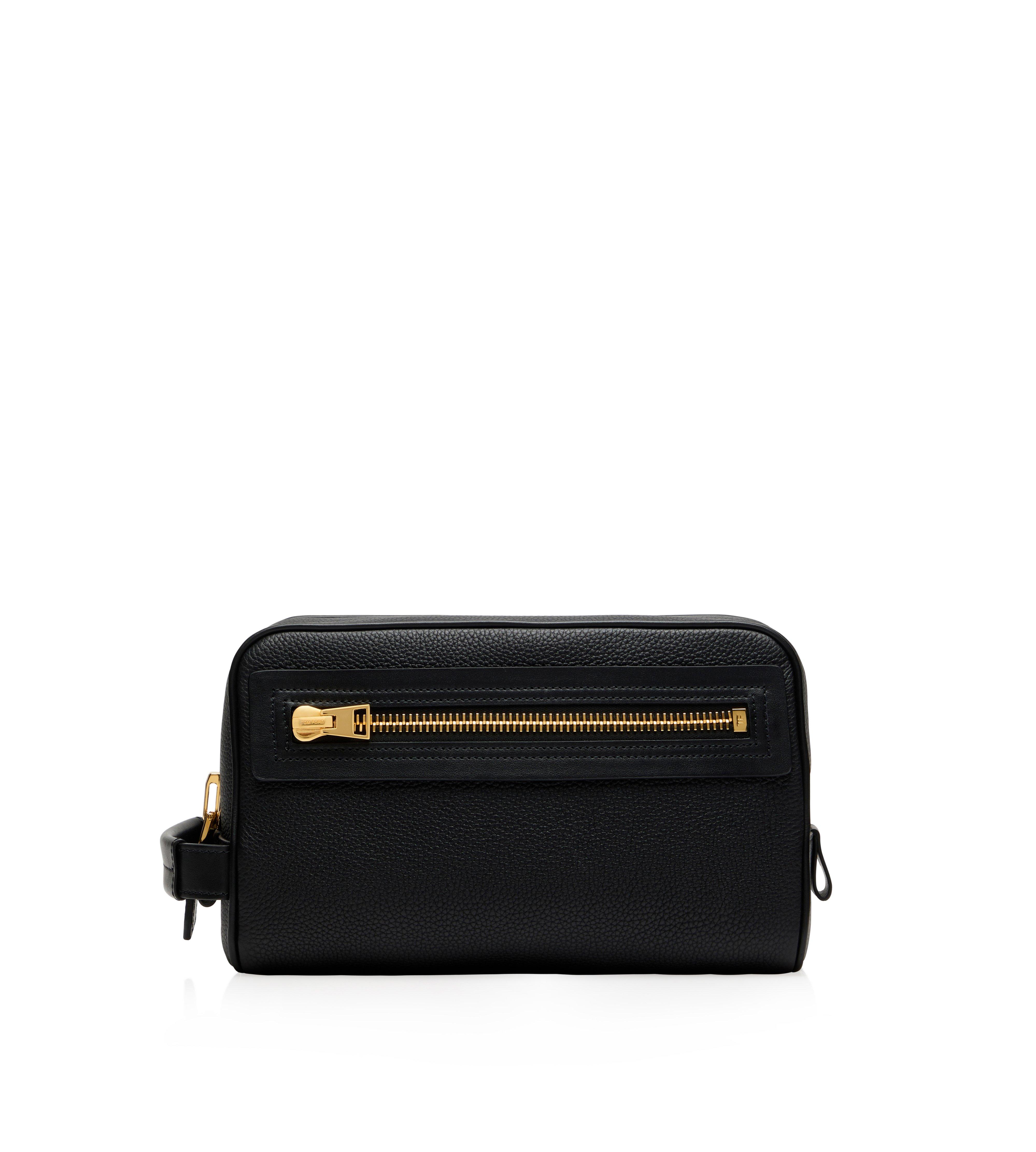 GRAIN LEATHER TOILETRY BAG