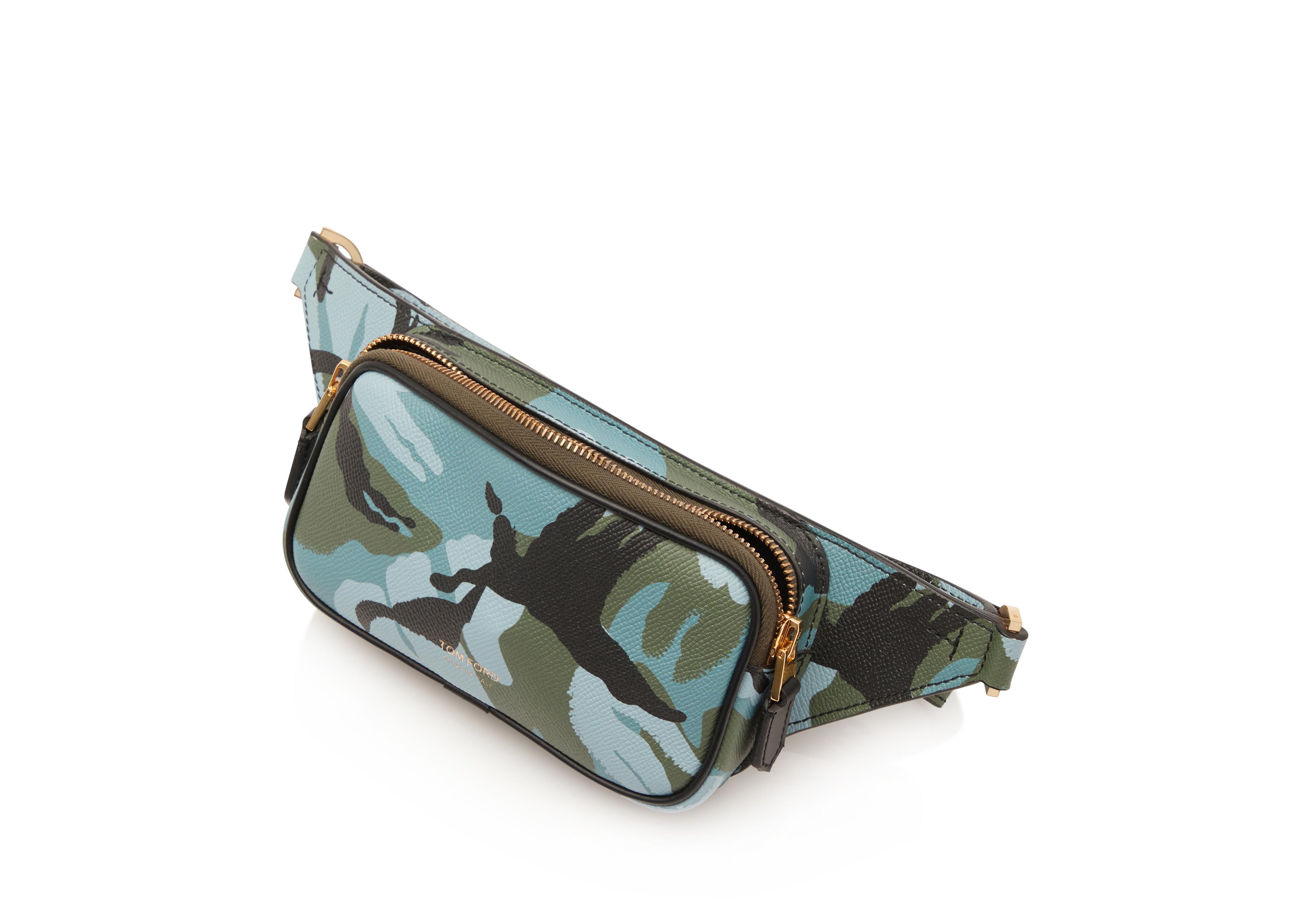CAMO PRINT MICRO ZIP BELT BAG | Tom Ford Fashion